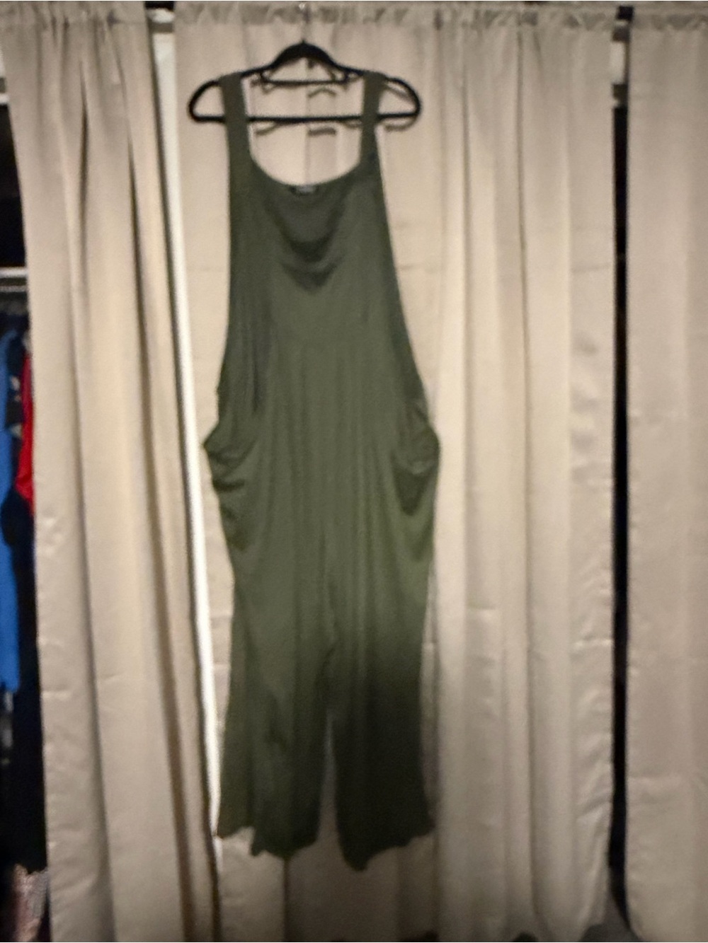 BloomChic Olive Green Relaxed Jumpsuit Romper